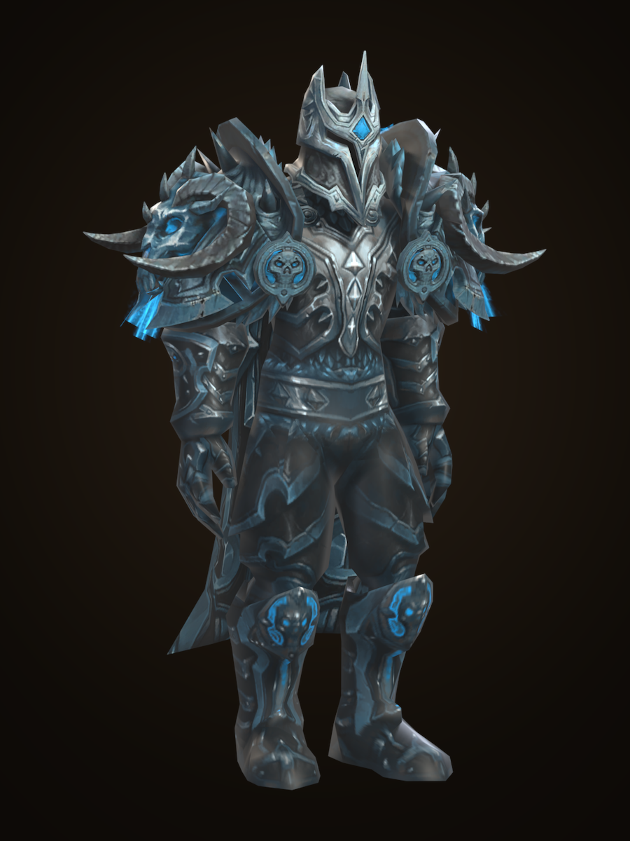Dread Subjugator's Glacial Attire, worn on a character